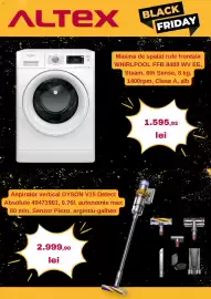 Catalog Altex săptămâna 44 Pagină 5: ALTEX Whirlpool 1208 BLACK FRIDAY Masina de spalat rufe frontala WHIRLPOOL FFB 8489 WV