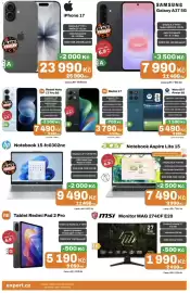 Expert leták týden 46 Strana 3: IPhone 17 €23.990,00, Hp Notebook 15-fc0302nc €9.490,00