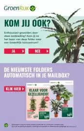 GroenRijk folder week 44 Pagina 2: Groenrijk calathea €14,99, GroenRijk Wandhanger €17,99