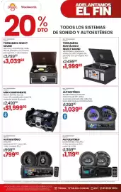 Catálogo Woolworth Página 12: Select sound - tornamesa nostálgico €1.999,92, Steel pro - autoestéreo €799,92