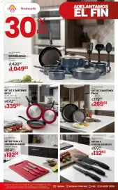 Catálogo Woolworth Página 19: Ekco - set de 3 sartenes €335,93, Ekco - set de tabla y cuchillos €132,93