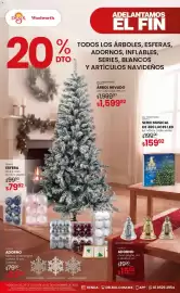 Catálogo Woolworth Página 7: Arbol nevado €1.599,92, Serie musical de luces led €159,92