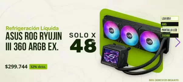 Catálogo Winpy Página 3: Asus - asus rog ryujin iii 360 argb ex €299,74