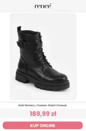 Renee magazyn tydzień 44 Strona 2: Botki workery z paskiem wokół cholewki Reneé €189,99