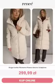 Renee magazyn tydzień 44 Strona 9: Długa kurtka pikowana płaszcz mocno ocieplona Renee €299,99