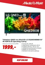 Media Markt gazetka Strona 5: Telewizor Qned evo MiniLED Lg 55QNED80B6B 55 4K czarny €1.999,00