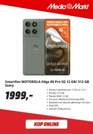 Media Markt gazetka Strona 7: Smartfon Motorola Edge 60 Pro 5 g 12 GB/ 512 Gb Szary €1.999,00