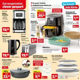 Thomas Philipps Prospekt Seite 16: Glas-Auflaufform €2,49, GOURMETmaxx Glas-Frischhalteboxen €9,99