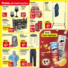 Thomas Philipps Prospekt Seite 20: Gästepantoffel-Set Filz €4,44, Batterien Brave €1,00