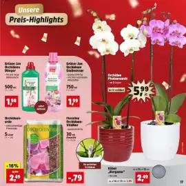 Thomas Philipps Prospekt Seite 27: Orchideenerde €2,49, Grüner Jan Orchideen Gießwasser €1,99