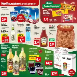 Thomas Philipps Prospekt Seite 28: Heinz Tomatenketchup €3,99, Ustinoff Ice Lemon €1,99