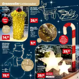 Thomas Philipps Prospekt Seite 3: Micro-LED-Lichtbündel €14,99, LED-Gartenstecker mit winkender Animation €19,99