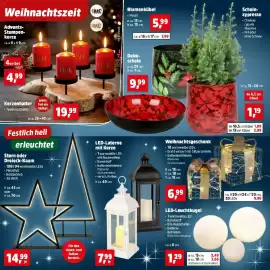 Thomas Philipps Prospekt Seite 8: 11 Weihnachtszeit eins Advents- Stumpen- kerze ca. 6 x H 9 cm eins mit Kl erstellt