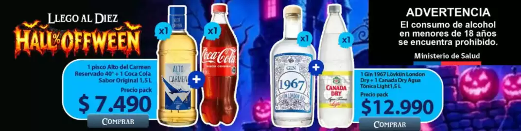 Catálogo Supermercado Diez Página 1: Coca cola - alto del carmen reservado + 1 €7.490,00