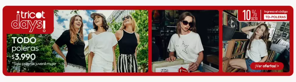 Catálogo Tricot Página 1: Todo poleras €3.990,00