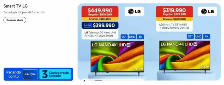 Catálogo Lider Express Página 2: Lg - smart tv 55 nano + magic remote control €260.000,00