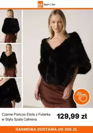 Born2be gazetka Strona 10: Czarne Ponczo Etola z Futerka w Stylu Szala Cahreva €129,99