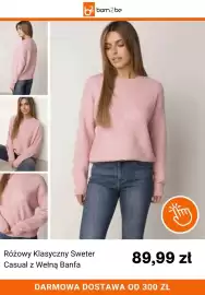 Born2be gazetka Strona 4: Różowy Klasyczny Sweter Casual z Wełną Banfa €89,99