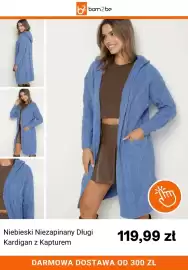 Born2be gazetka Strona 6: Niebieski Niezapinany Długi Kardigan z Kapturem €119,99