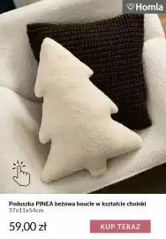 Homla gazetka tydzień 44 Strona 10: Poduszka Pinea beżowa boucle w kształcie choinki 37x11x54 cm Homla €59,00