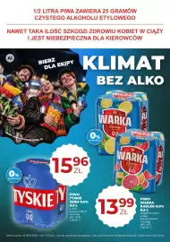 Duży Ben gazetka Strona 22: Piwo Warka Radler 0,0% €13,99, Piwo Tyskie Zero 0,0% €15,96