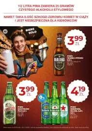 Duży Ben gazetka Strona 4: Piwo Heineken, Silver, 0,0% €4,19, Piwo Warka Strong €3,99