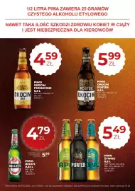 Duży Ben gazetka Strona 5: Piwo Żywiec €5,49, Piwo Okocim Pszeniczne €4,59