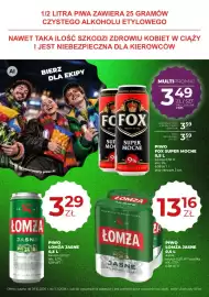 Duży Ben gazetka Strona 8: Piwo Łomża Jasne €3,29, Piwo Łomża Jasne €13,16