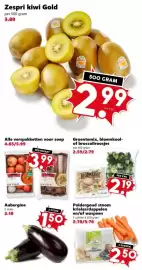 Coop folder week 45 Pagina 4: Poldergoud stoom krielaardappelen en/of waspeen €2,50, Zespri kiwi Gold €2,99