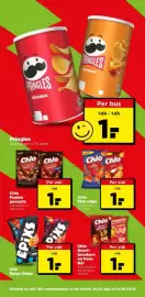 PLUS folder week 45 Pagina 16: Chio Fusion peanuts €1,00, Pringles €1,00