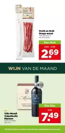 PLUS folder week 45 Pagina 37: Villa Mondi Valpolicella Ripasso €7,49, Plus en gijs droge worst €2,69