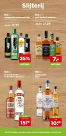 PLUS folder week 45 Pagina 40: Hooghoudt en Gordon's Gin €12,75, Jack Daniel's Whiskey €21,99