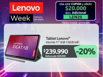 Catálogo PC Factory Página 5: Lenovo - tablet €239.990,00