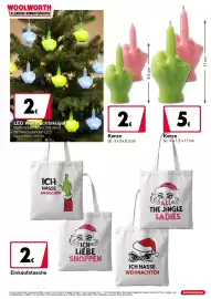 Woolworth Prospekt Seite 12: Weihnachtliche Kerzen €2,00, Weihnachten Einkaufstasche €2,00