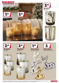 Woolworth Prospekt Seite 17: Windlicht €1,50, Deko Hirsch €1,50