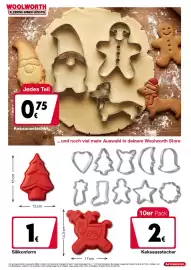 Woolworth Prospekt Seite 25: Keksausstecher €0,75, Silikonform €1,00