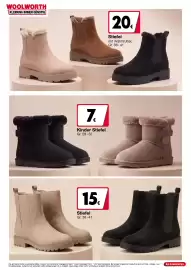 Woolworth Prospekt Seite 9: Kinder Stiefel €7,00, Damen-Stiefel €15,00