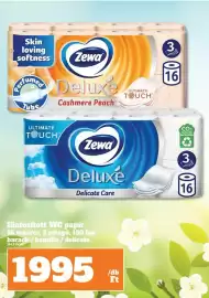 Vil-For akciós újság hét 44 Oldal 5: Skin loving softness Zewa umer Deluxe Tube Cashmere Peach ULTIMATE TOUCH 3 16 ULTIMATE