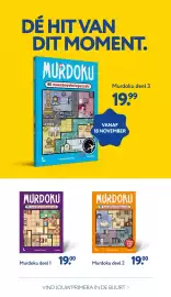 Primera folder Pagina 3: Murdoku €19,99, Murdoku deel 2 €19,00