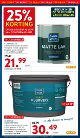 Kluswijs folder Pagina 5: Kluswijs muurverf mat €30,49, Kluswijs matte lak €21,99