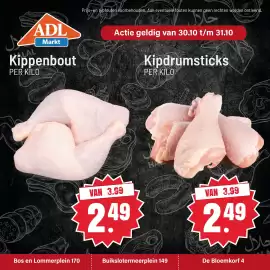 ADL markt folder Pagina 2: Vlees €2,49, Halaal vlees €2,49