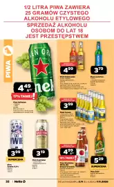 Netto gazetka tydzień 45 Strona 32: Piwo Żywiec 0,0% €3,99, Piwo Heineken €4,49