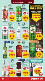 PENNY akciós újság hét 45 Oldal 21: Nicolaus vodka €2.599,00, Bumbu original rum €11.999,00