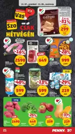 PENNY akciós újság hét 45 Oldal 25: Penny kakaós krémmel töltött ostya €299,00, Zöldségeskert csemegeuborka €599,00