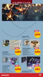 PENNY akciós újság hét 45 Oldal 36: 320 led-es fényfűzér €3.999,00, Silver 100 LED-es fényfüzér €899,00
