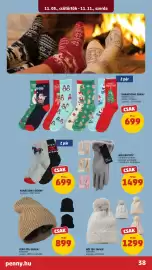 PENNY akciós újság hét 45 Oldal 42: Winter Accessories Női kesztyű €1.499,00, Női téli sapka €1.299,00