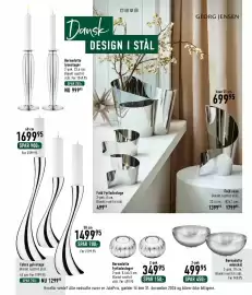 Imerco tilbudsavis Side 27: Bernadotte miniskål €499,95, Cobra gulvstage €1.299,95