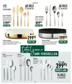 Imerco tilbudsavis Side 30: Timeless brødkål €299,95, Eb encore bestikæske €1.199,95