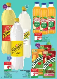 Dino gazetka Strona 2: Napój niegazowany Tymbark jabłko wiśnia €2,95, Napój gazowany Schweppes Mojito €4,75