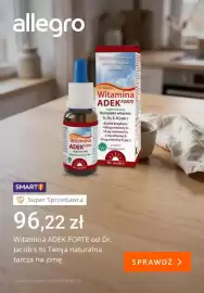 Allegro gazetka tydzień 44 Strona 2: Witamina ADEK Forte Dr. Jacob's €96,22